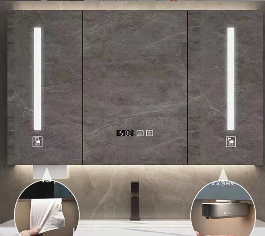 bathroom mirror led cabinet smart style