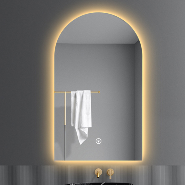 bath mirror with light