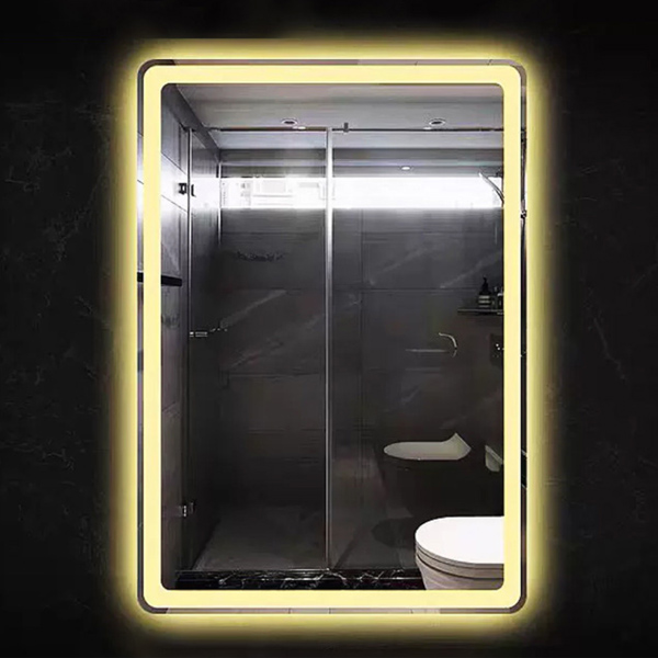 bathroom mirrors lighted WITH WARM LIGHTS