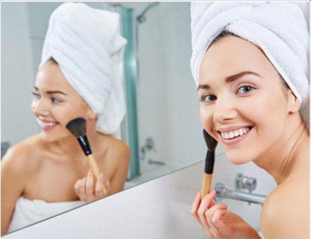 lighted mirrors bathroom